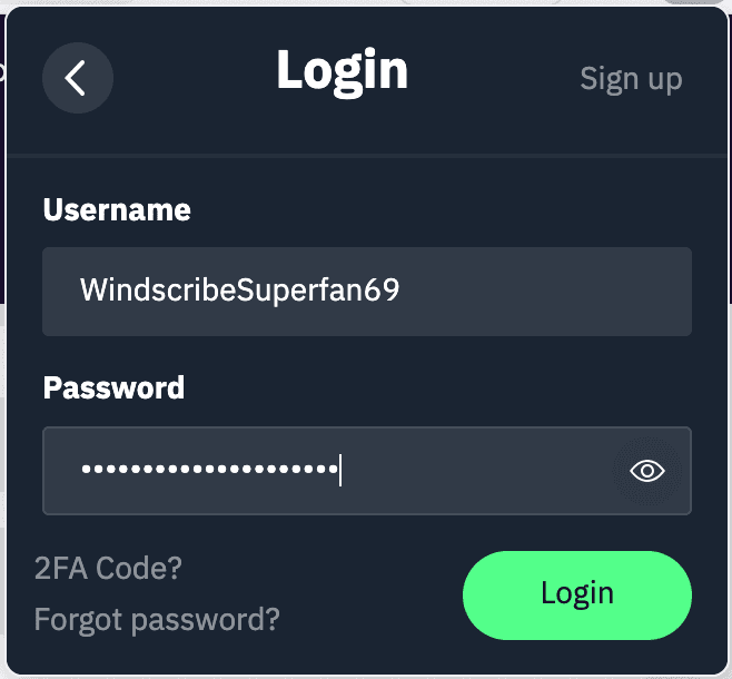 Login Credentials